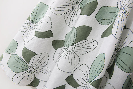 Falda Playera A-línea Midi con Flores Delicadas - Image 12