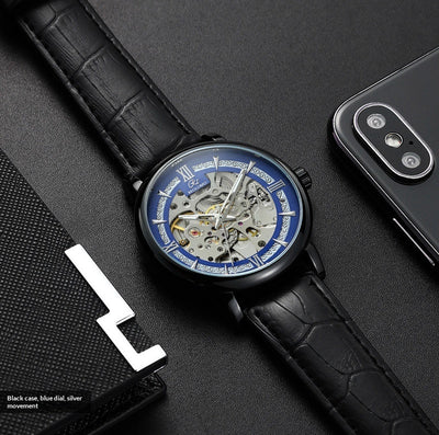 Reloj Mecánico Hombre Estilo Europeo Diseño Calado Elegante - Image 17