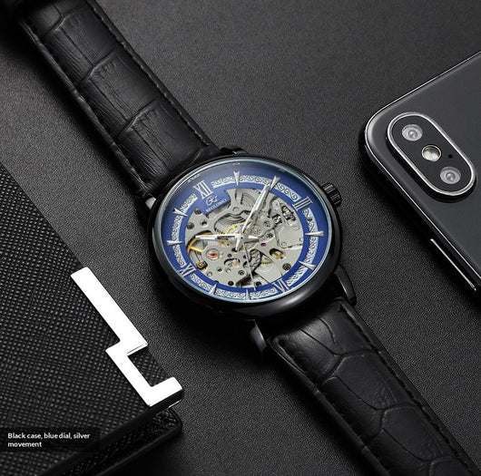 Reloj Mecánico Hombre Estilo Europeo Diseño Calado Elegante - Image 17