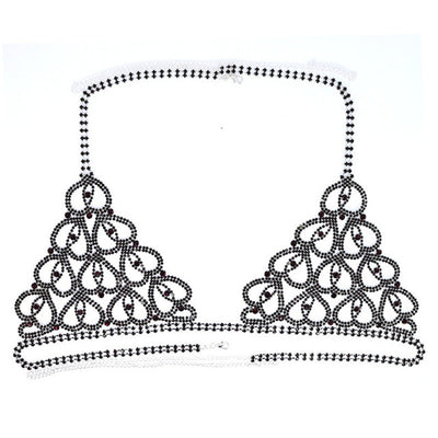 Bikini Sexy con Cadena de Cuerpo y Cristales en Forma de Corazón - Image 14