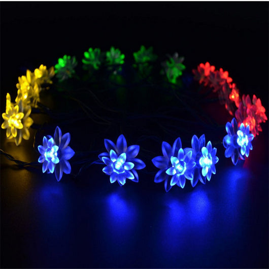 Luz Solar Decorativa Doble Loto LED - Image 9