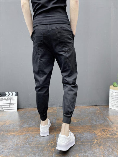 Pantalones Harem Tobilleros Ajustados de Cintura Elástica - Image 30