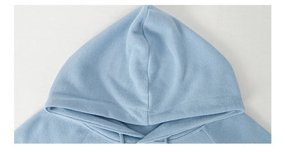 Chaqueta Sudadera Cropped con Capucha en Colores Sólidos para Mujer - Image 12