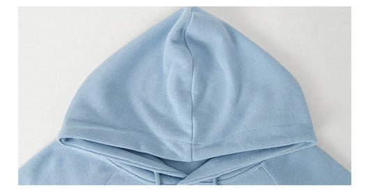 Chaqueta Sudadera Cropped con Capucha en Colores Sólidos para Mujer - Image 12