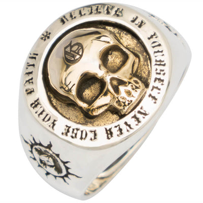 Anillo de Calavera Plata 925 Estilo Punk Rock para Hombre - Image 6