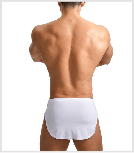 Shorts de Casa Tipo Bóxer en Seda de Hielo Cintura Baja para Hombre - Image 13