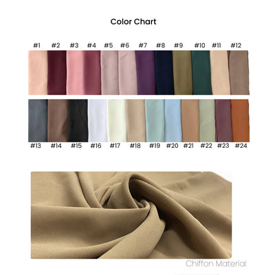 Pañuelo Burbuja de Gasa Perla en Colores Puros para Mujer - Image 31