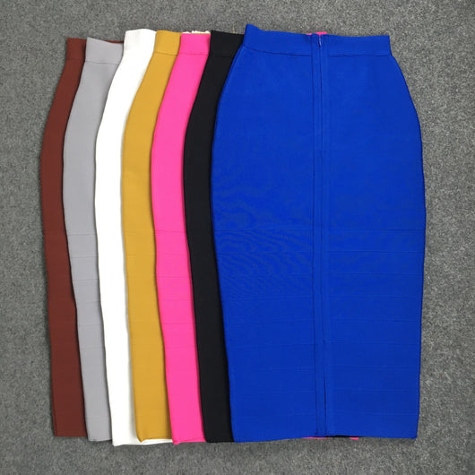 Falda Bandage Cintura Alta Rayas con Diseño Ajustado - Image 10