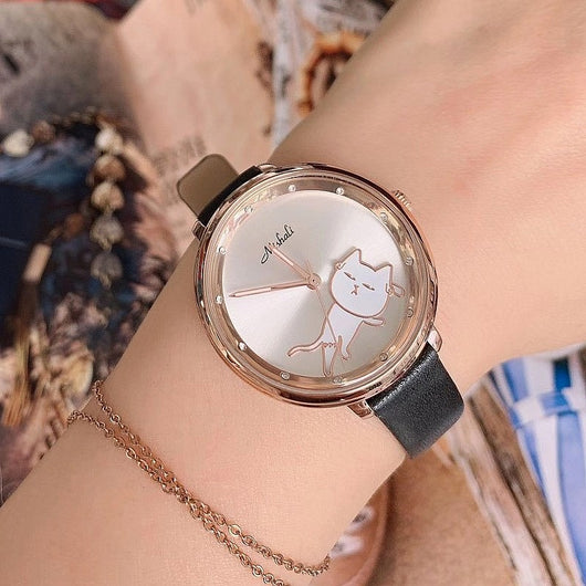 Reloj Elegante para Estudiantes - Diseño Moderno Gatito - Image 9