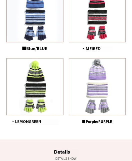 Conjunto Invernal Completo: Gorro, Bufanda y Guantes Acolchados - Image 17