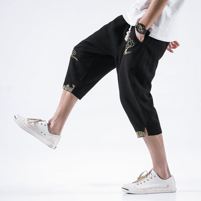 Pantalones Anchos Bordados Xiangyun - Comodidad y Estilo - Image 4