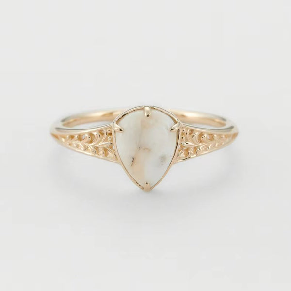 Anillo de Plata Esterlina Chapado en Oro Antiguo - Image 4