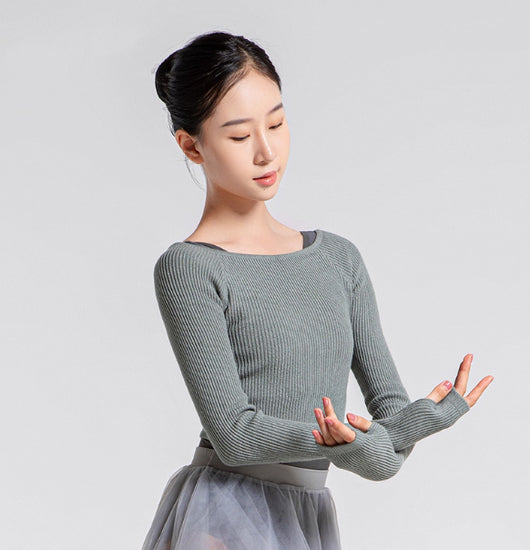 Polera de Danza Acanalada Elástica para Ballet y Práctica - Image 6