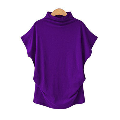 Blusa Cuello Alto con Mangas Murciélago - Image 21