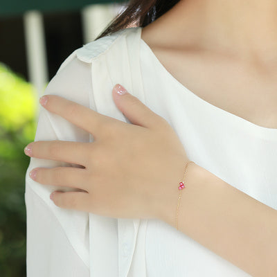 Pulsera de Circón con Diseño de Puntadas de Amor para Mujer - Image 12