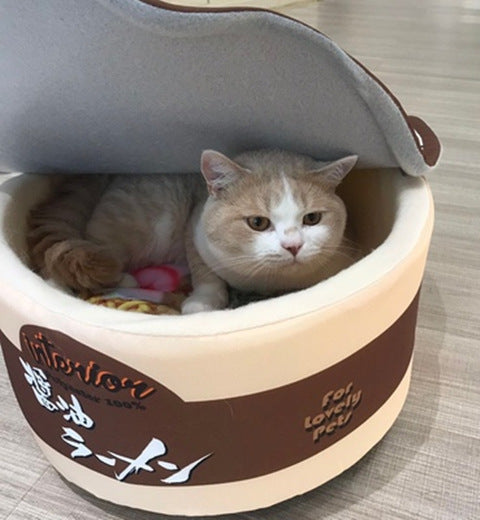 Arenero Cerrado para Gatos Diseño Fideos Instantáneos Shiba Inu Lindo - Image 14