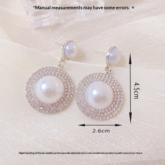 Aretes Minimalistas de Perla Estilo Francés Retro - Image 2