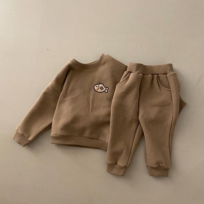 Conjunto de Abrigo Infantil Grueso: Suéter y Pantalón Térmico - Image 6