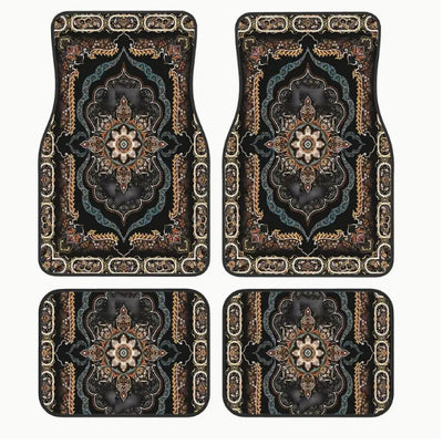 Juego de Tapetes para Auto Estilo Bohemio Retro - Image 8
