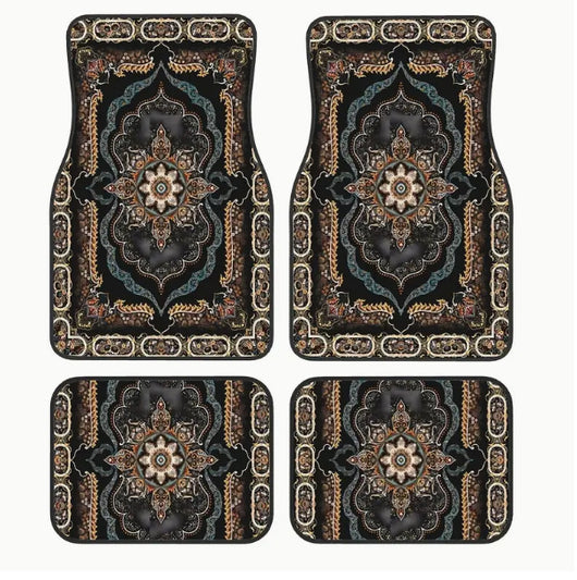 Juego de Tapetes para Auto Estilo Bohemio Retro - Image 8