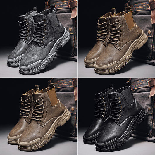 Botas Martin Negras Casual - Zapatos Versátiles para Hombre - Image 15
