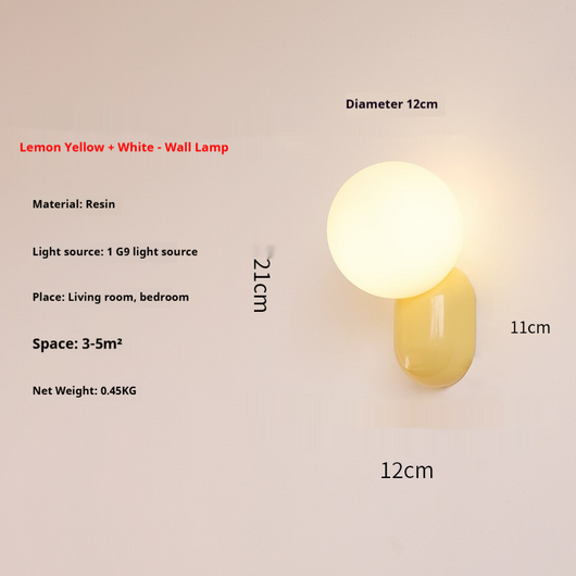 Lámpara Nocturna de Pared Estilo Clásico Crema - Image 9