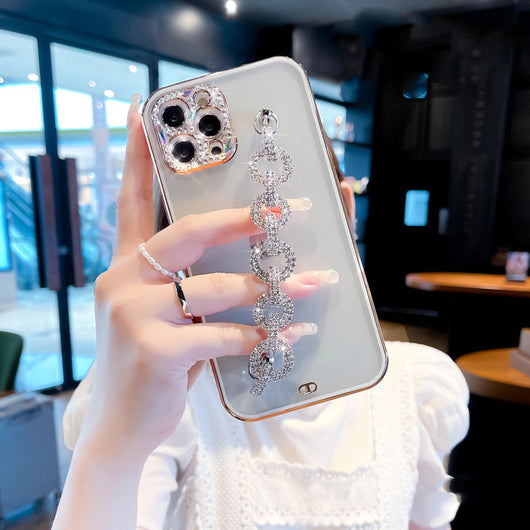 Funda para Celular con Diseño de Diamantes Brillantes Transparente - Image 6