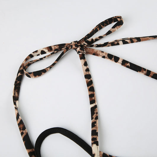 Camiseta Leopardo Bicolor con Contraste y Efecto Dos Piezas - Image 11