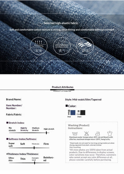 Jeans Slim Fit Elásticos Estilo Coreano Retro para Jóvenes - Image 8