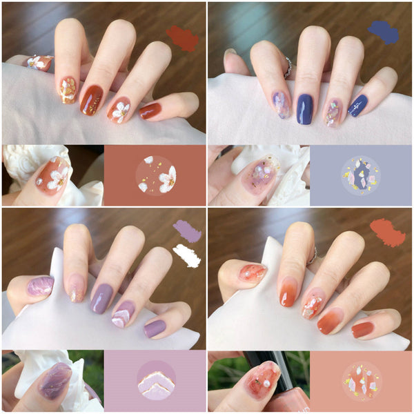 Stickers de Uñas 3D Sin Horno - Impermeables y Duraderos