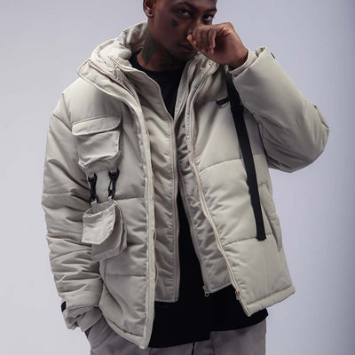 Chaqueta Robusta Impermeable para Hombre con Múltiples Bolsillos