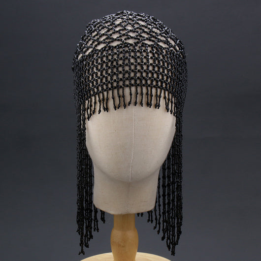 Tocado Danza Vientre Artesanal con Cuentas y Adornos para Cabello - Image 5