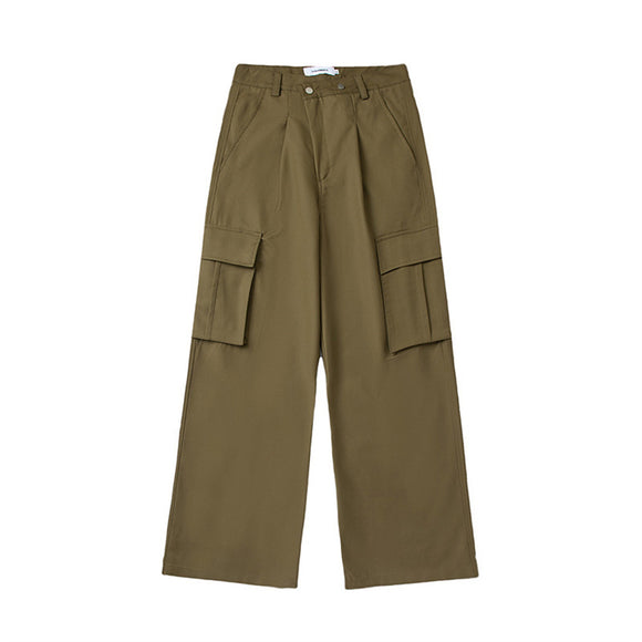Pantalones Casuales Holgados de Pierna Ancha para Hombre
