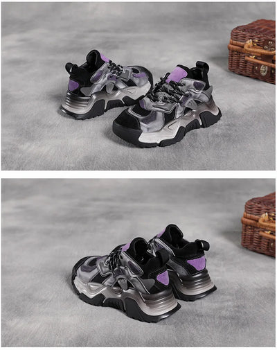 Zapatos de Cuero Vintage con Suela Gruesa para Viajes - Estilo Retro para Mujer - Image 11