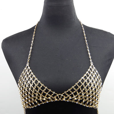 Cadena de Cuerpo de Diamantes Artificiales para Pecho - Accesorio Nocturno Elegante - Image 6