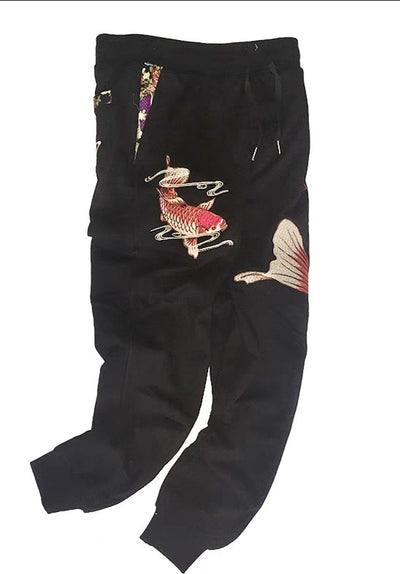 Pantalones de Algodón con Bordado Estilo Deportivo para Hombre - Image 6
