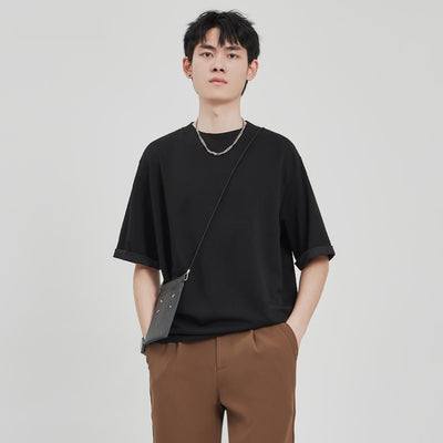 Camiseta Drape Suelta para Hombre - Estilo Casual Relajado - Image 5
