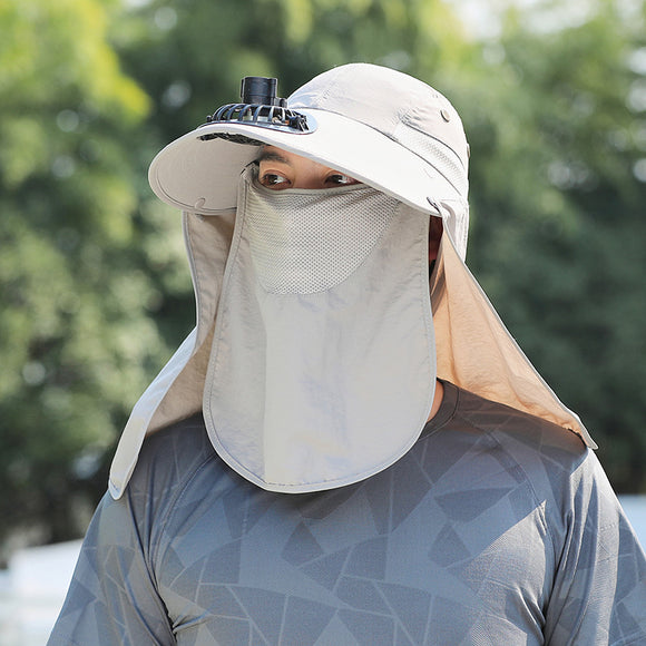 Sombrero de Protección Solar con Cobertura Facial para Pesca y Montaña