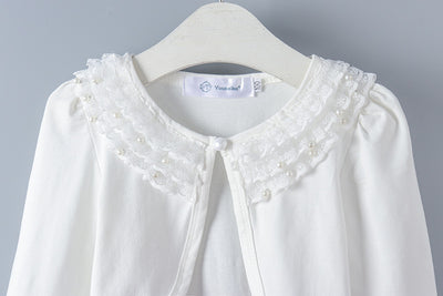 Blusa de Niña en Algodón con Detalles de Encaje - Image 11