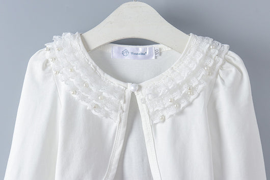 Blusa de Niña en Algodón con Detalles de Encaje - Image 11