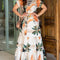 Vestido Floral Naranja para Mujer