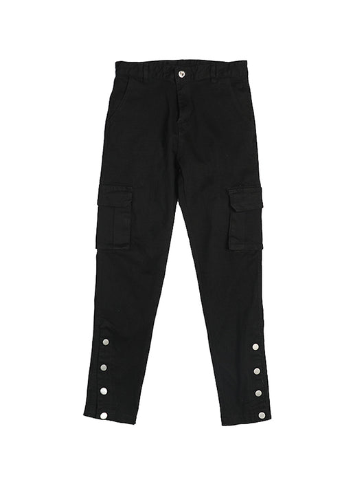 Pantalón Denim Negro Slim con Bota Abierta - Image 6