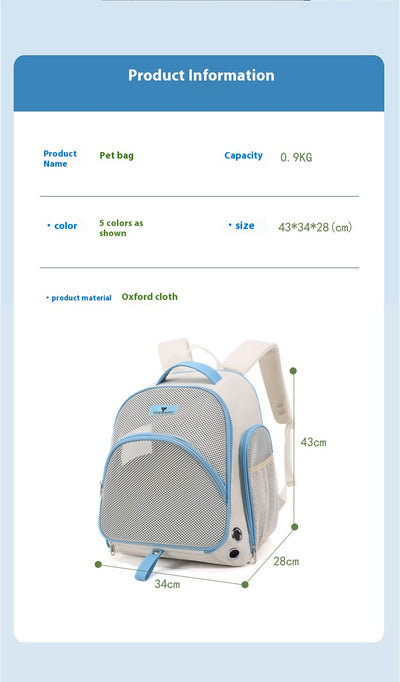 Mochila Transportadora Doble para Gatos - Portátil y Plegable - Image 23