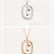 Women's Light Luxury Alphabet Sterling Plateado Collarbone Necklace C Dorado