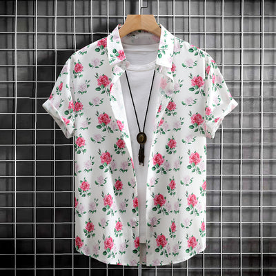 Camisa Manga Corta con Estampado Digital para Hombre - Image 7
