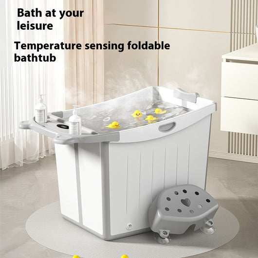 Bañera Plegable Infantil Grande con Refuerzo de Grosor