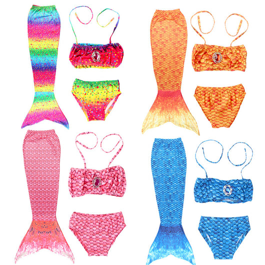 Conjunto de Bikini Cola de Sirena para Niñas - Mayoreo - Image 25