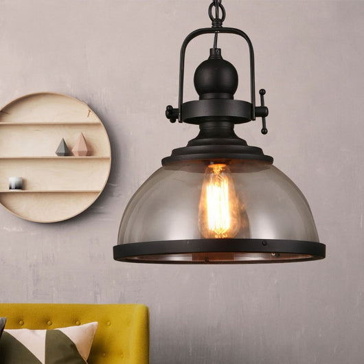 Lámpara Colgante Industrial Retro de Acero y Vidrio para Restaurantes y Hoteles - Image 14