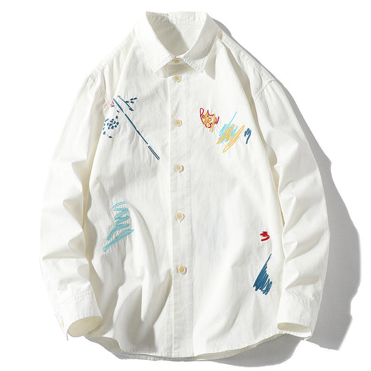 Camisa de Manga Larga con Solapa para Hombre - Image 11