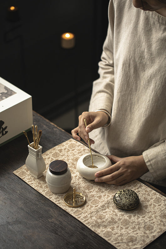 Quemador de Incienso Estilo Chino en Cobre Puro con Caja de Regalo - Juego Completo para Ceremonia del Té - Image 18